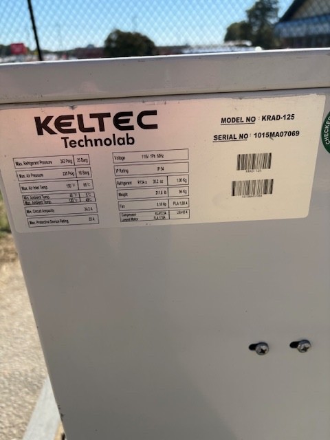USED KELTEC 125-CFM REFRIGERATED DRYER