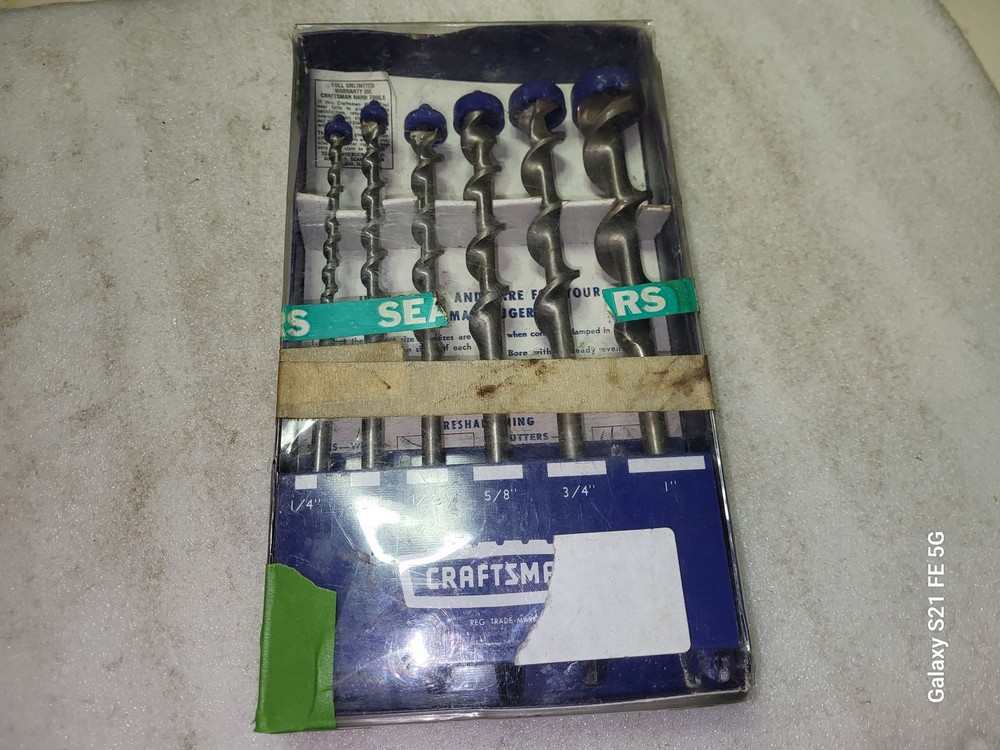 Vintage Craftsman Auger Bit Set #94156