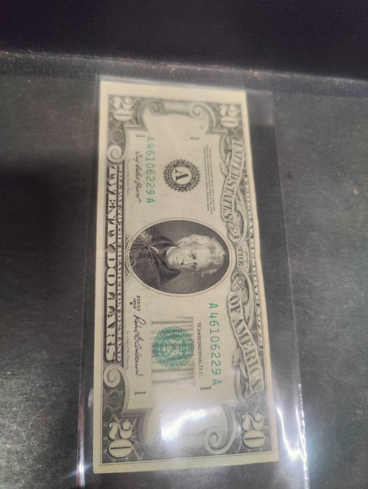 1950 $20 Dollar Bill Multiple Errors