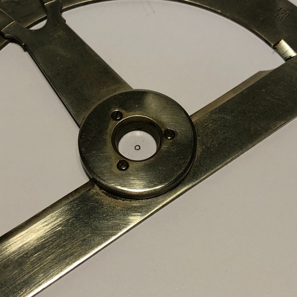 German Silver Protractor Riefler