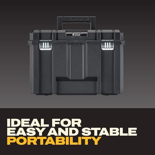 Extra Large Tool Box with Removable Tray, Water Resistant, Durable Storage Solut