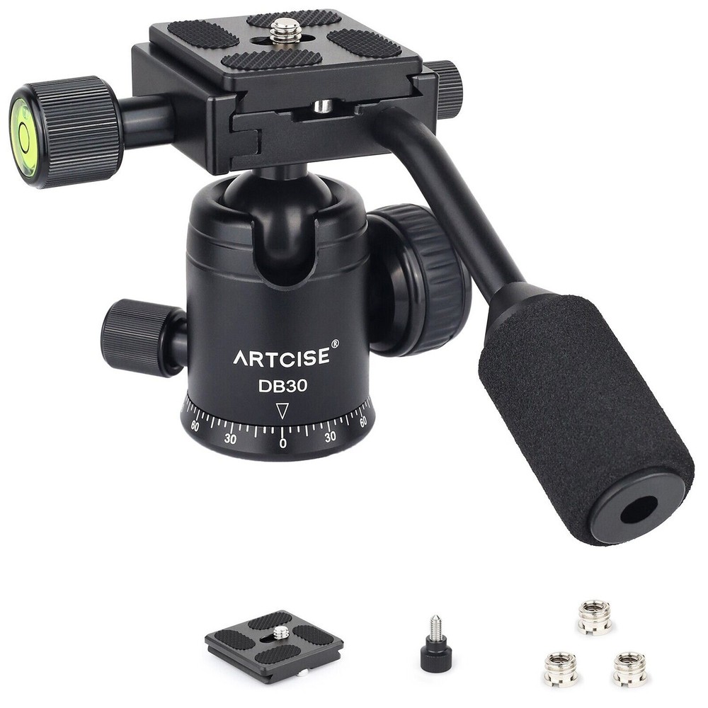 ARTCISE Fluid Video Head Camera Tripod Head Ball Head Mount Panoramic Head