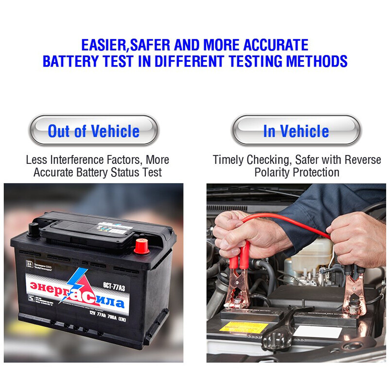 TOPDON 12V Car Load Battery Tester Digital Analyzer Tester LCD Screen