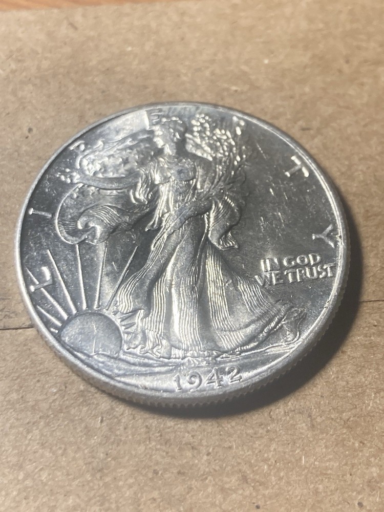 1942 Walking Liberty Half Dollar - Unc - As Shown! (#2111)