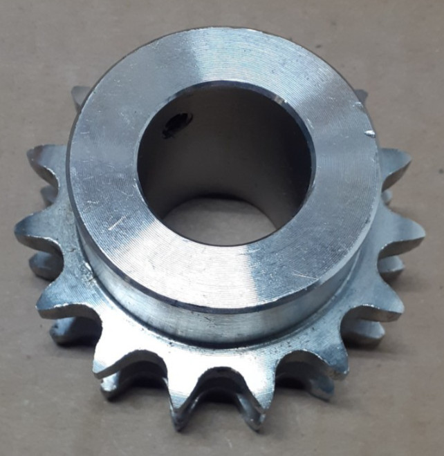 D40B15 Sprocket, Plain Stock Bore, Double Strand Chain