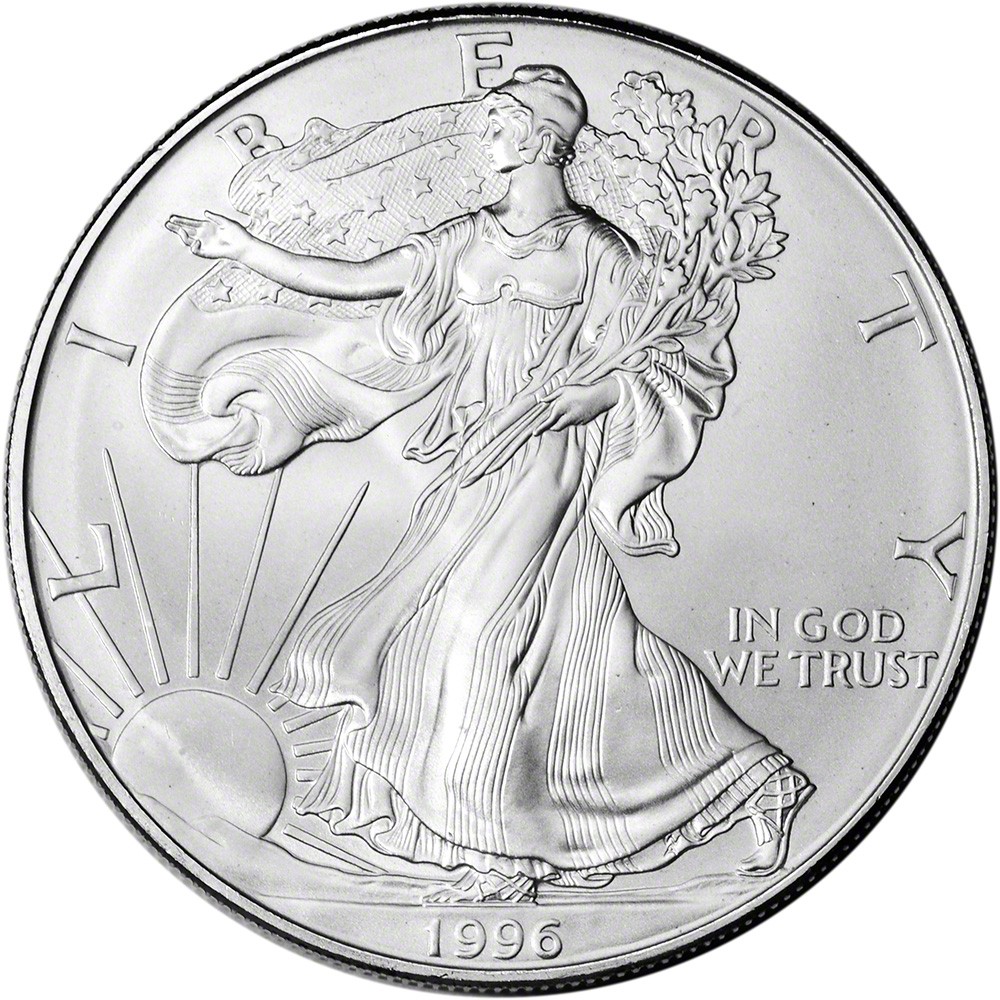 1996 American Silver Eagle Coin - NGC MS69