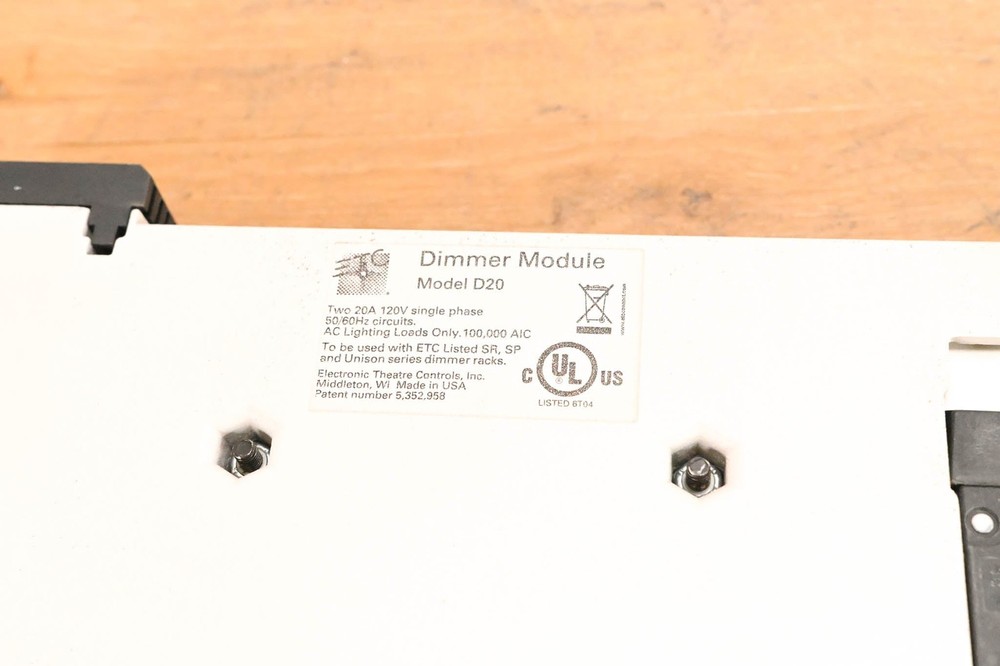 ETC D20 Dual 20A Dimmer Module (PAIR) CG01Y3H