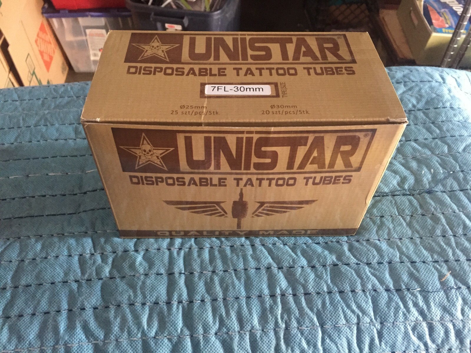 New Unistar Disposable Tattoo Cartridge Tubes 20 - 7-F-30mm W-21
