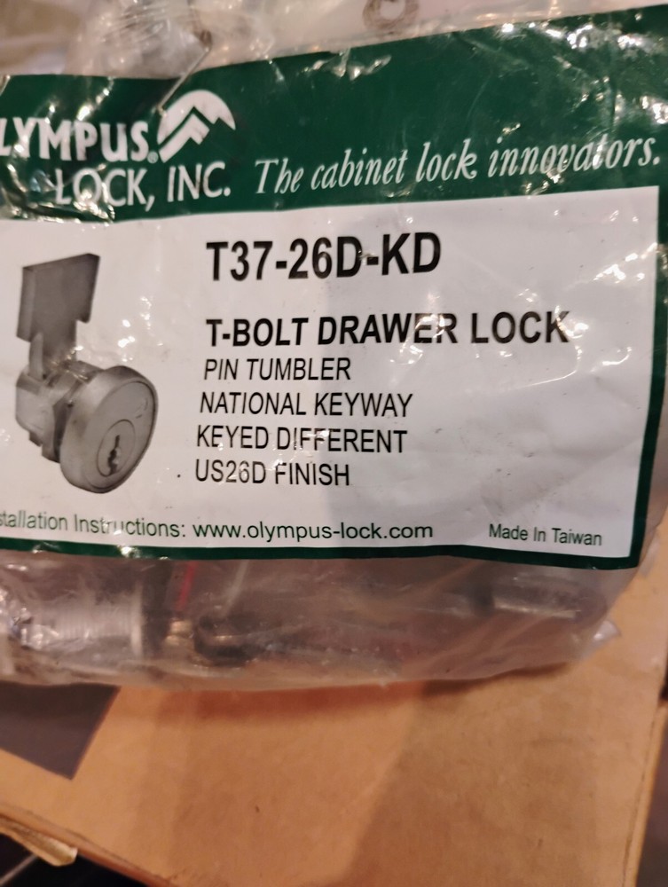 Olympus T-Bolt Drawer lock