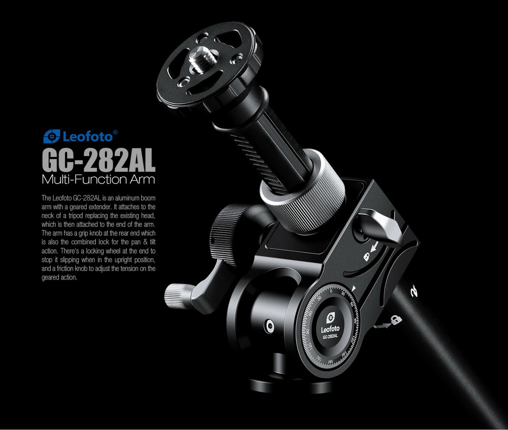 【US Dealer】Leofoto GC-282AL Geared Multi-Function 2 Section Center Column