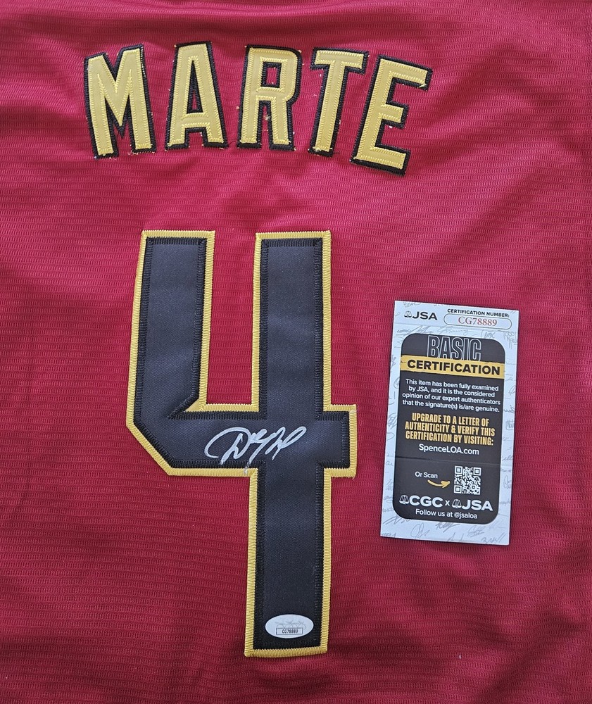 Ketel Marte Signed Autographed Arizona Diamondbacks Jersey Jsa