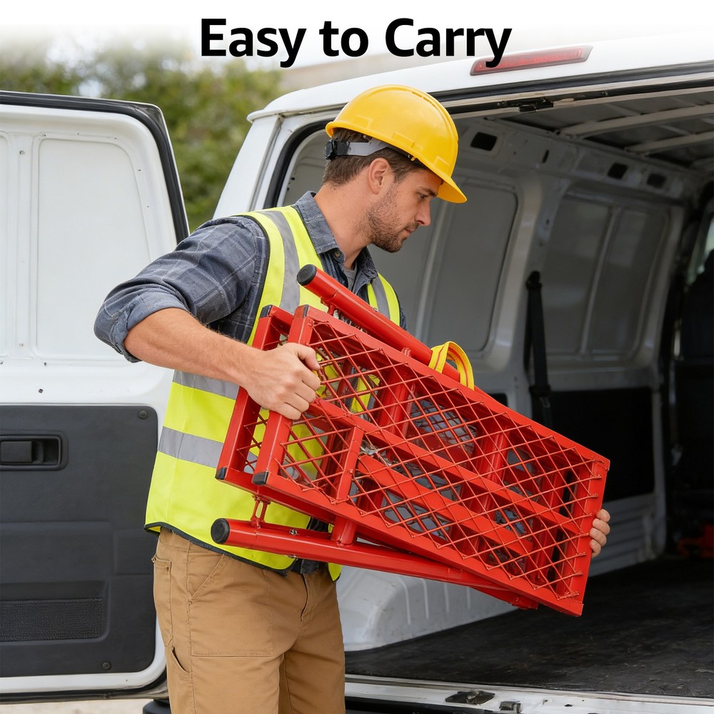 800 LBS Folding Scaffolding Platform 5 Levels Height Adjustable Work Platform