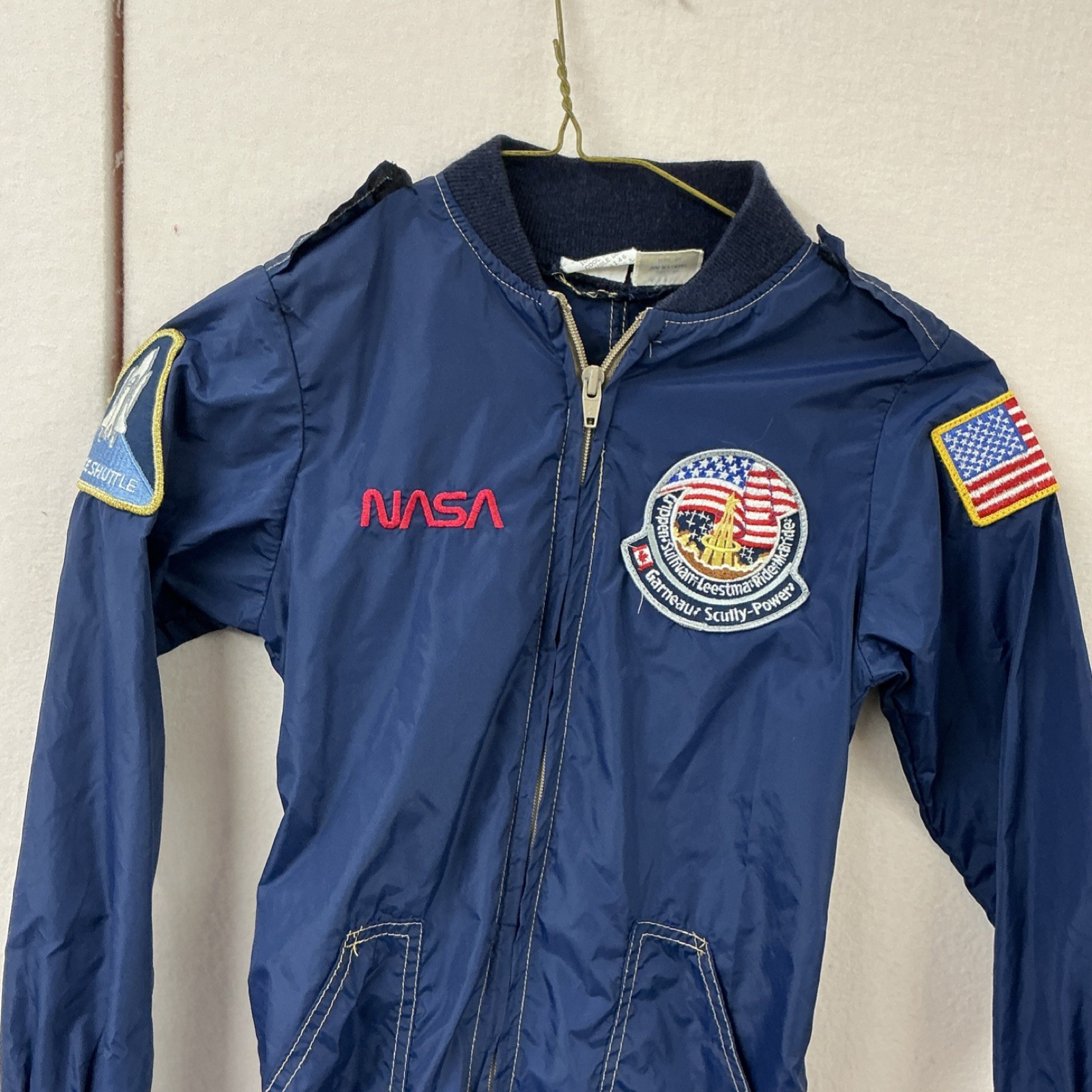 Vintage Replica NASA STS-41G Astronaut Uniform Costume M Child Blue Nylon