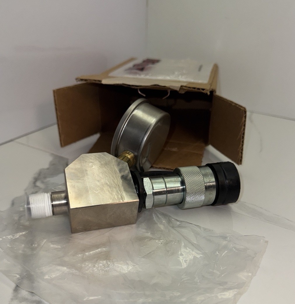 RokSolid/ Enerpac GA45GC Style Gauge Adaptor Assembly 0-10,000 PSI Gauge CR400