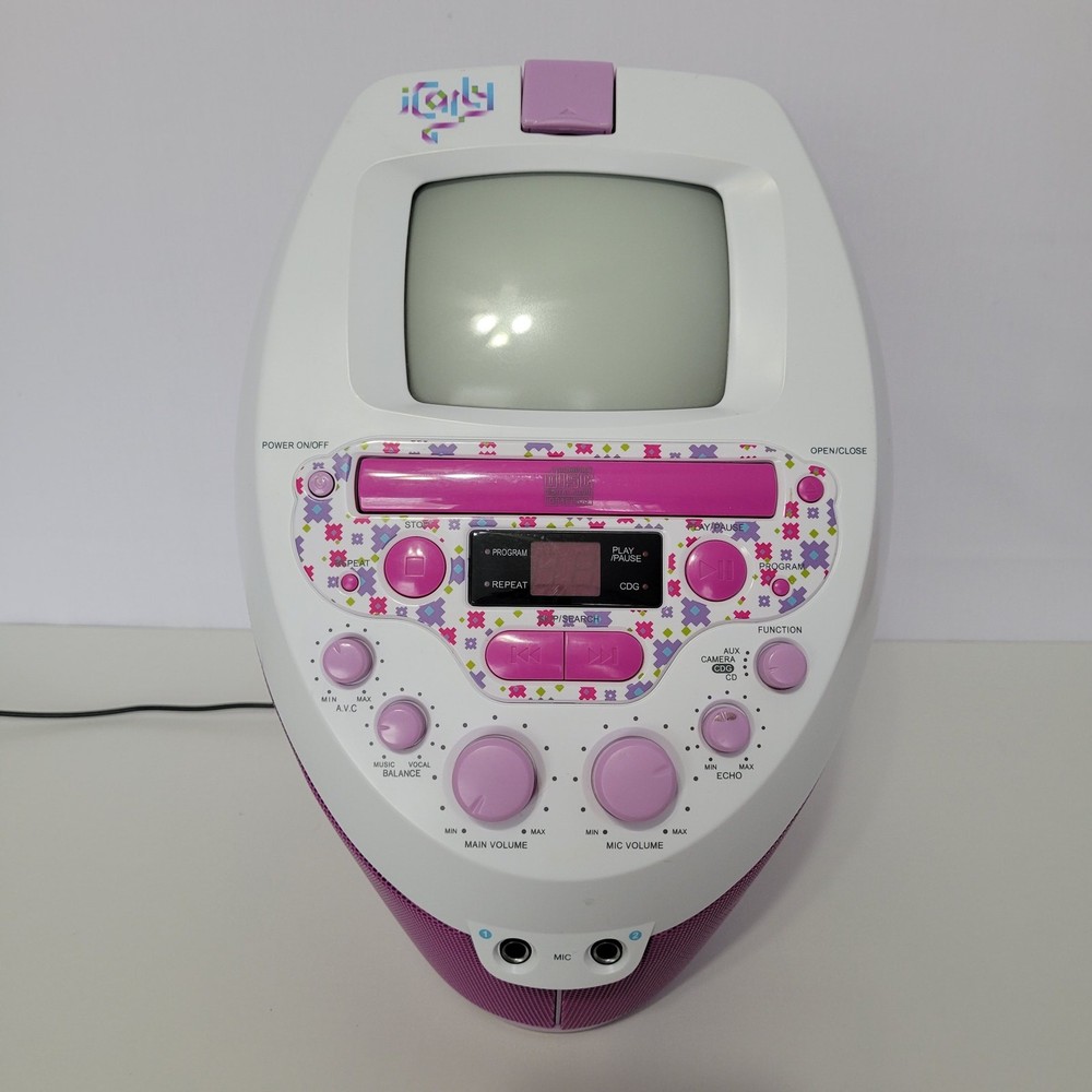 Nickelodeon iCarly CD Video Karaoke System Machine CD+G 2010 Rare, Not Working