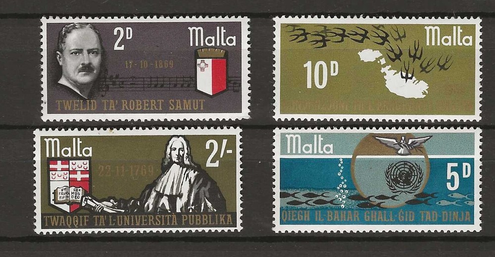 Malta 1969 anniversaries MNH (m101)