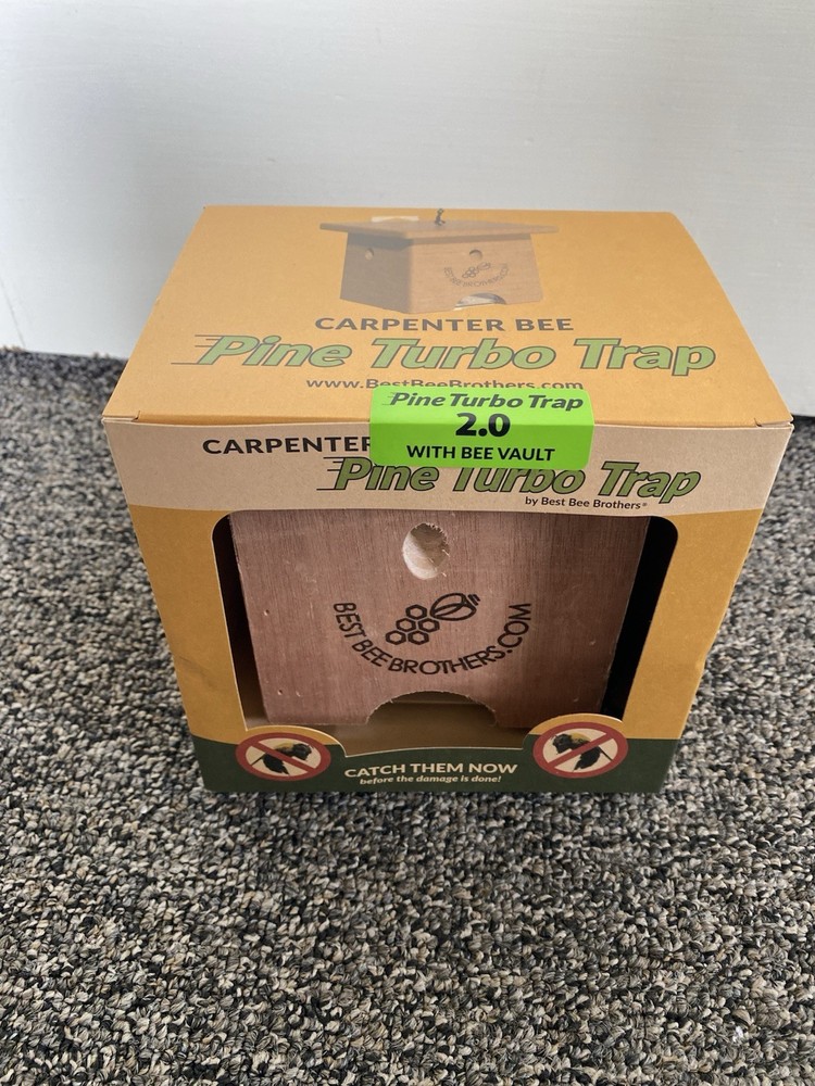Pine Turbo Carpenter Bee Trap, Bee Brothers, NIP
