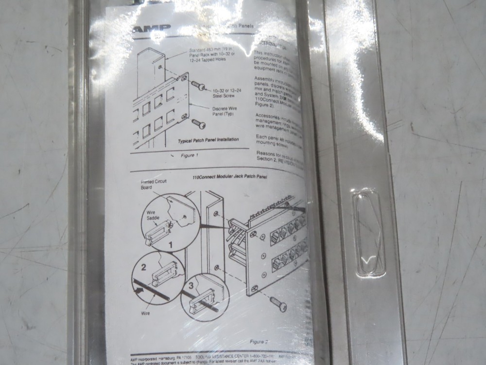 AMP Netconnect 556189-1 24-Port Single-Pair CAT 3 Cable Patch Panel