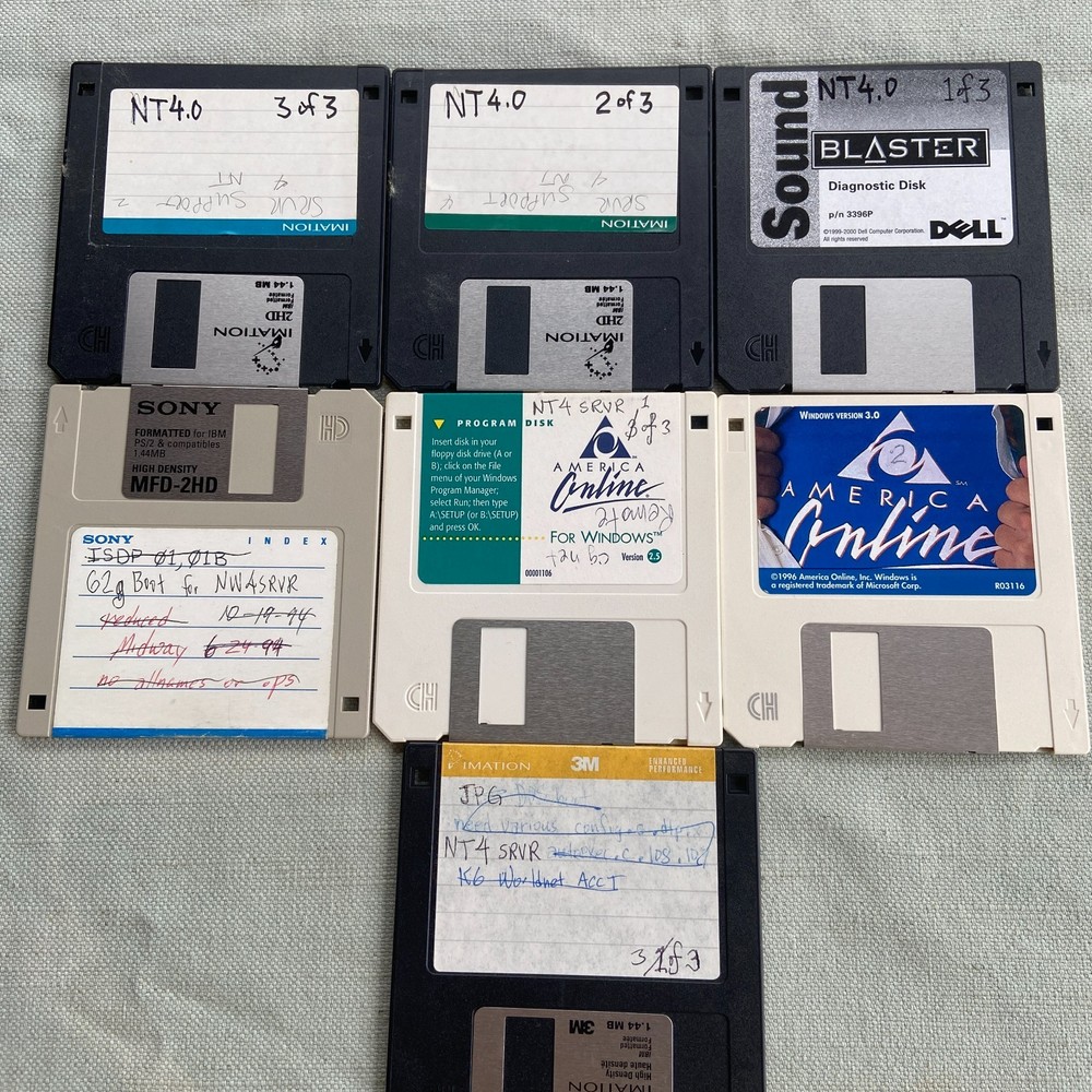 Vintage Software Microsoft Word Excel Powerpoint Windows 3.1 3.11 NT 4.0 Network