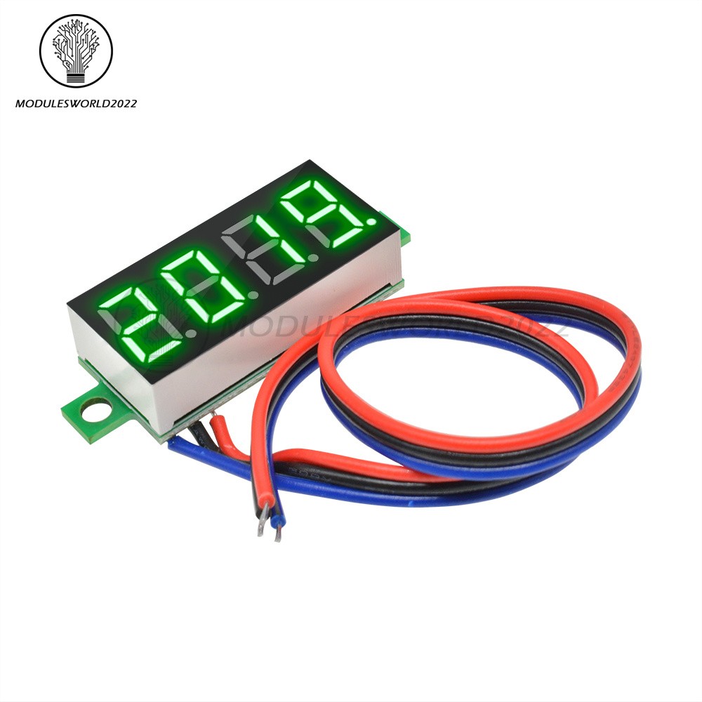 DC 0-100V 0.36 " 4-Digit Digital Voltmeter LED Voltage Tester Panel Meter 3-Wire