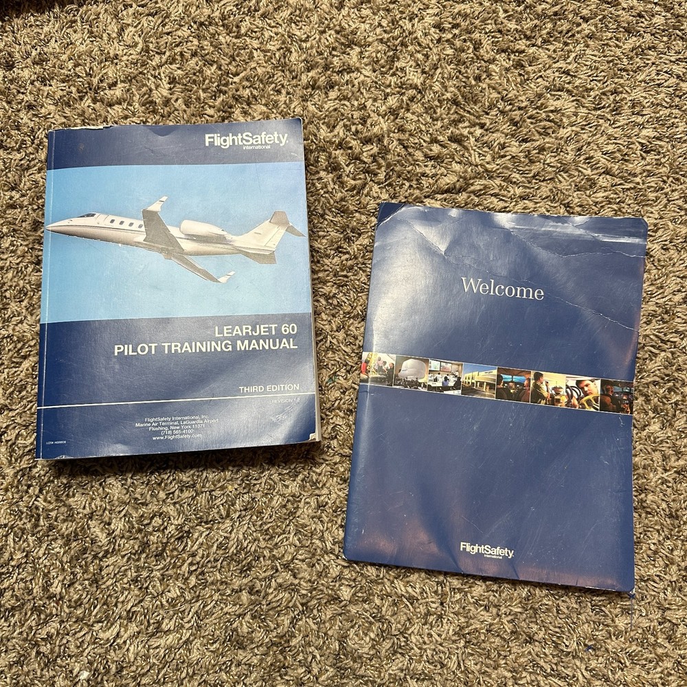 Learjet 60 Pilot Training Manual Book FlightSafety Third Edition