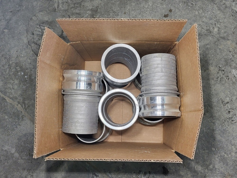 Generic 4" Camlock Hose Barb, E400, Type E, Aluminum