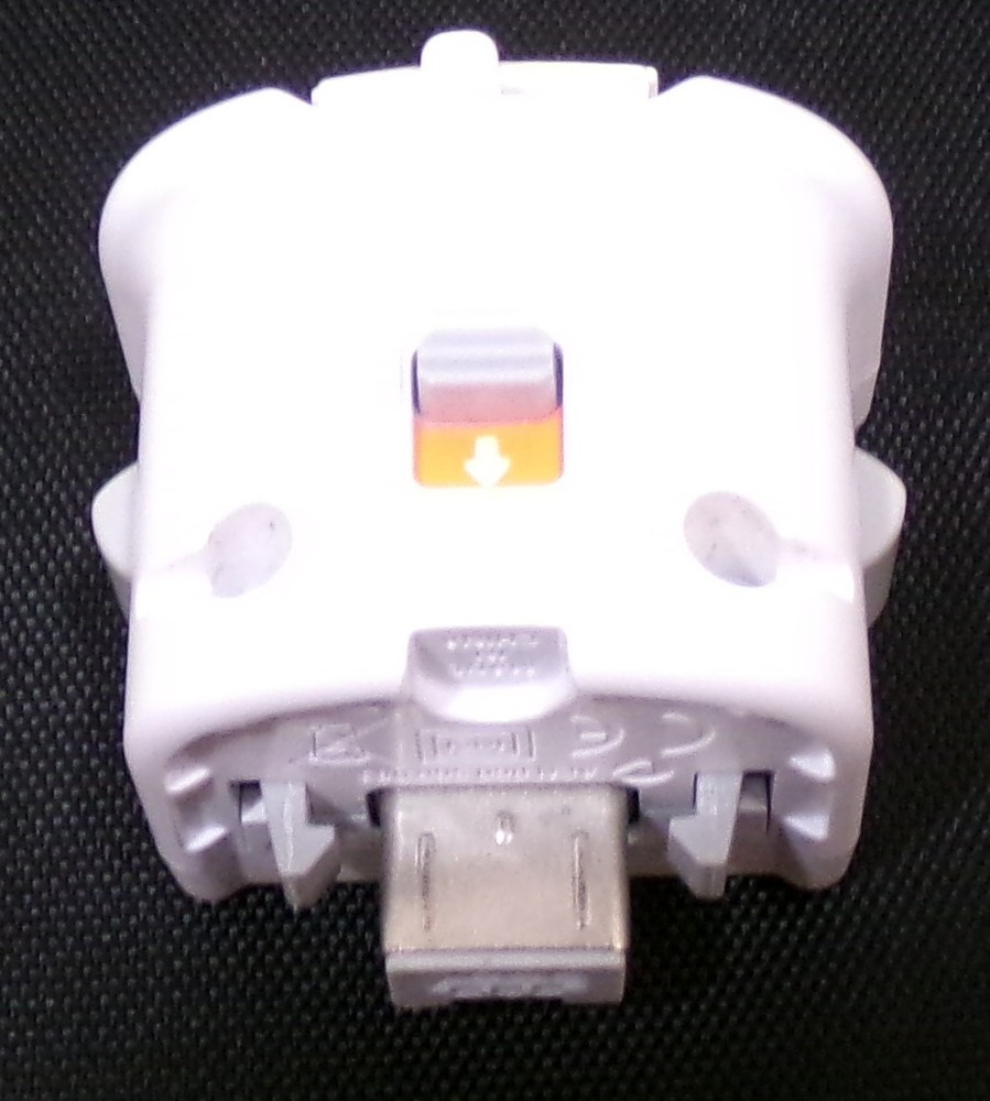 Nintendo Wii RVL-026 OEM Motion Plus White Sensor Adaptor Attachment Untested