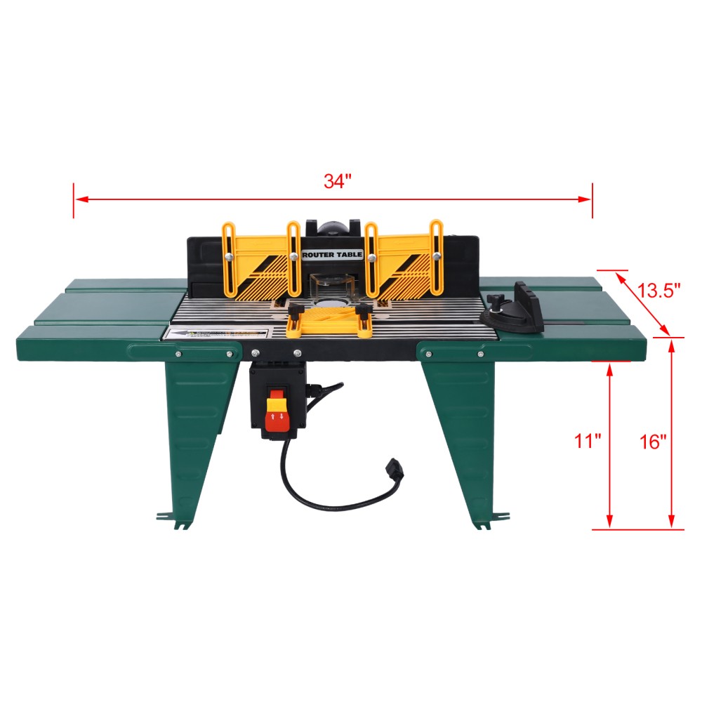 Electric Benchtop Router Table - Green Wood Working Tool