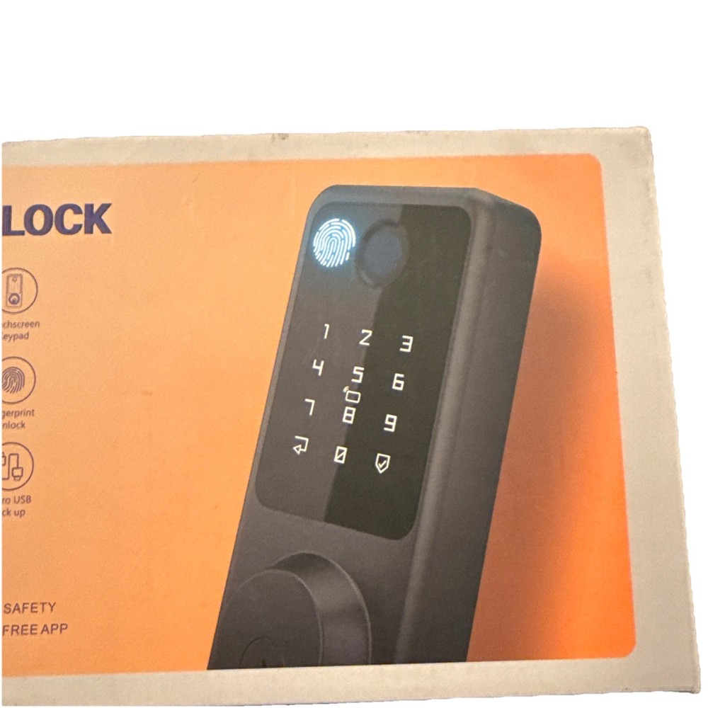 Smart Lock Deadbolt FingerPrint Unlock, Key, Pasword , Rfid App Control S027P