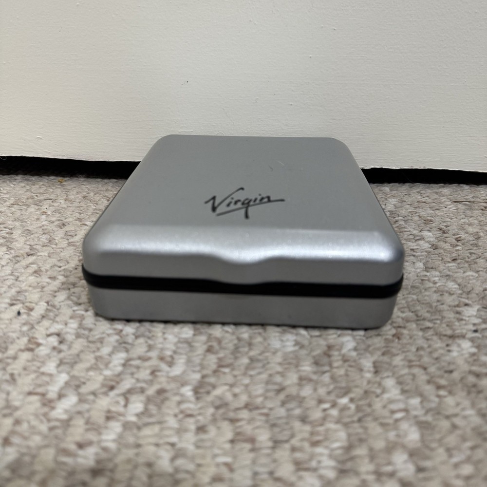 Virgin Records MegaStore Branded Silver Hard Clam Shell CD Case Compact Disc