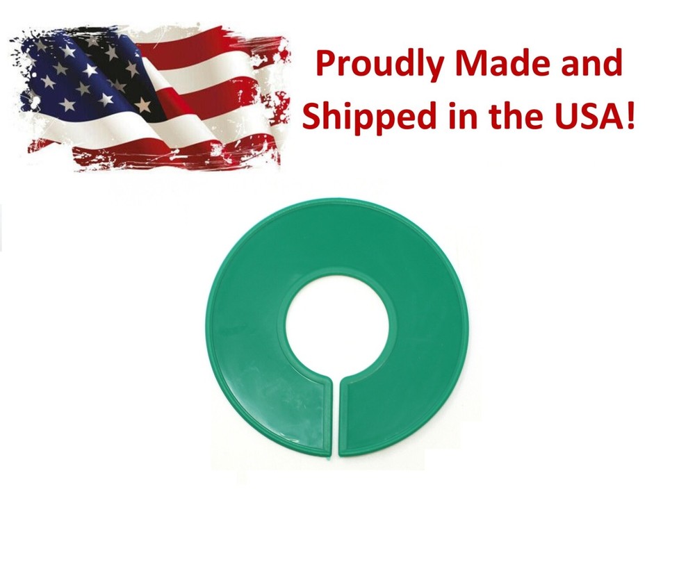 Green Round Plastic Blank Rack Size Dividers - Multi-Pack