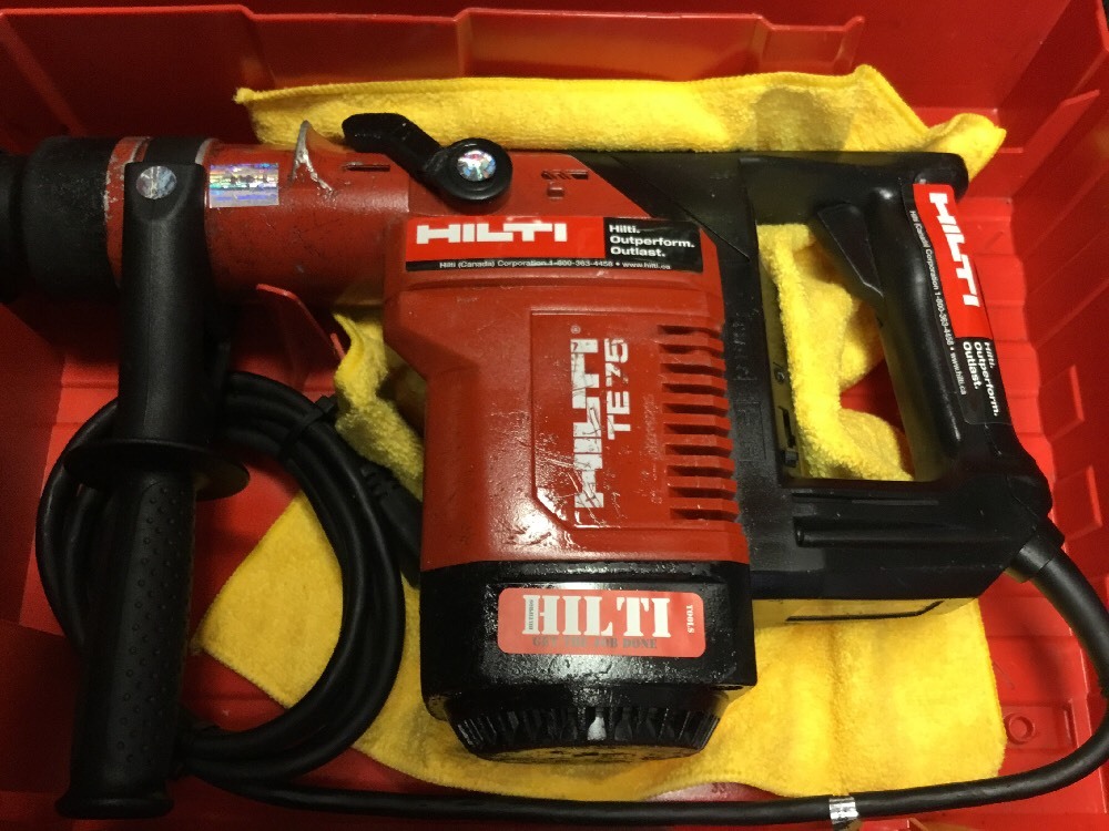 HILTI TE 75, PREOWNED, FREE CHISEL, BITS, LASER METER, FAST SHIP