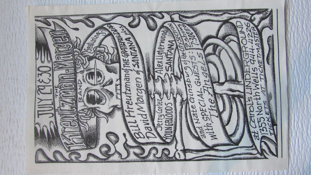 GRATEFUL DEAD-KREUTZMAN HAND BILL