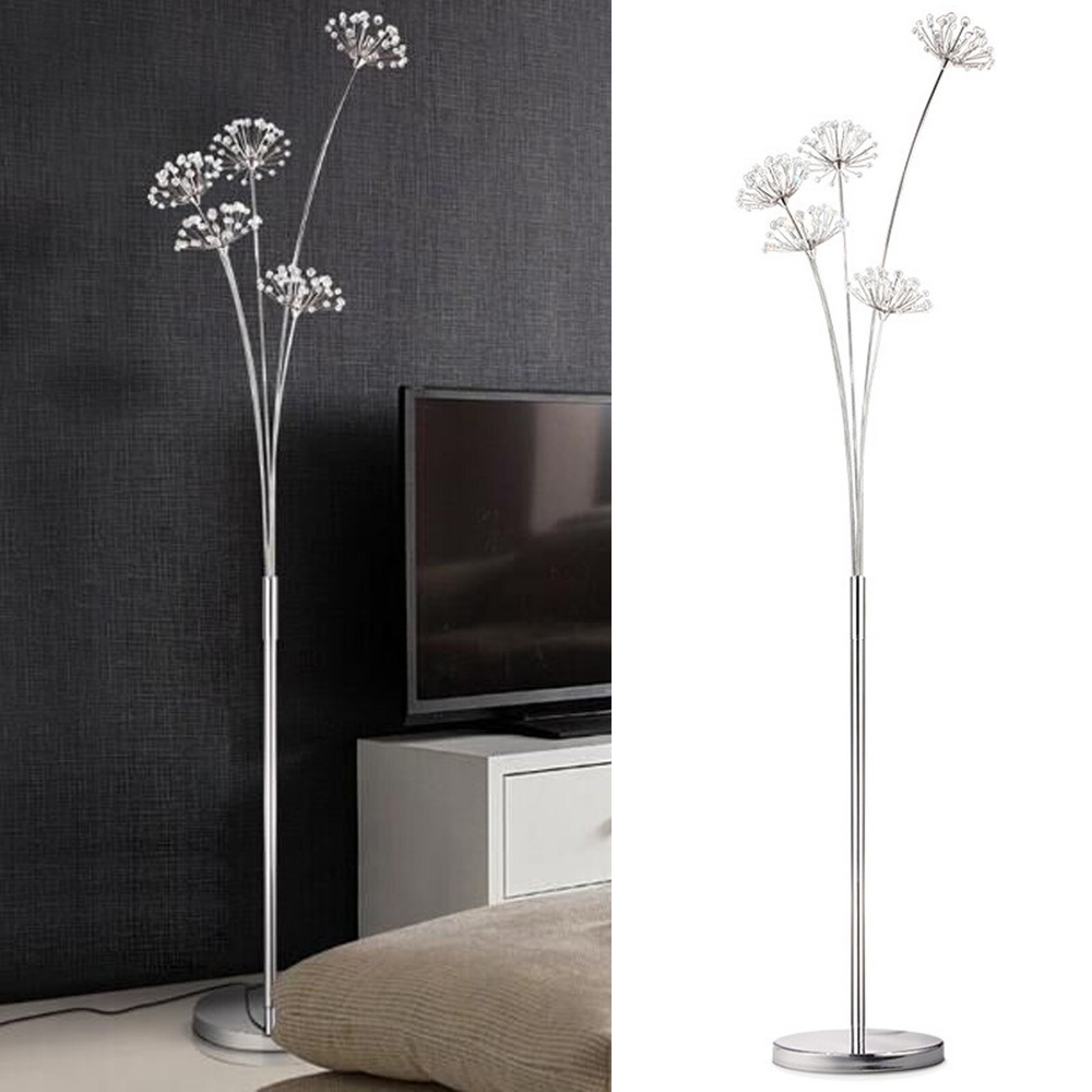 LED Floor Light Indoor Pole Uplight Light White Light with 317 Foot Switch