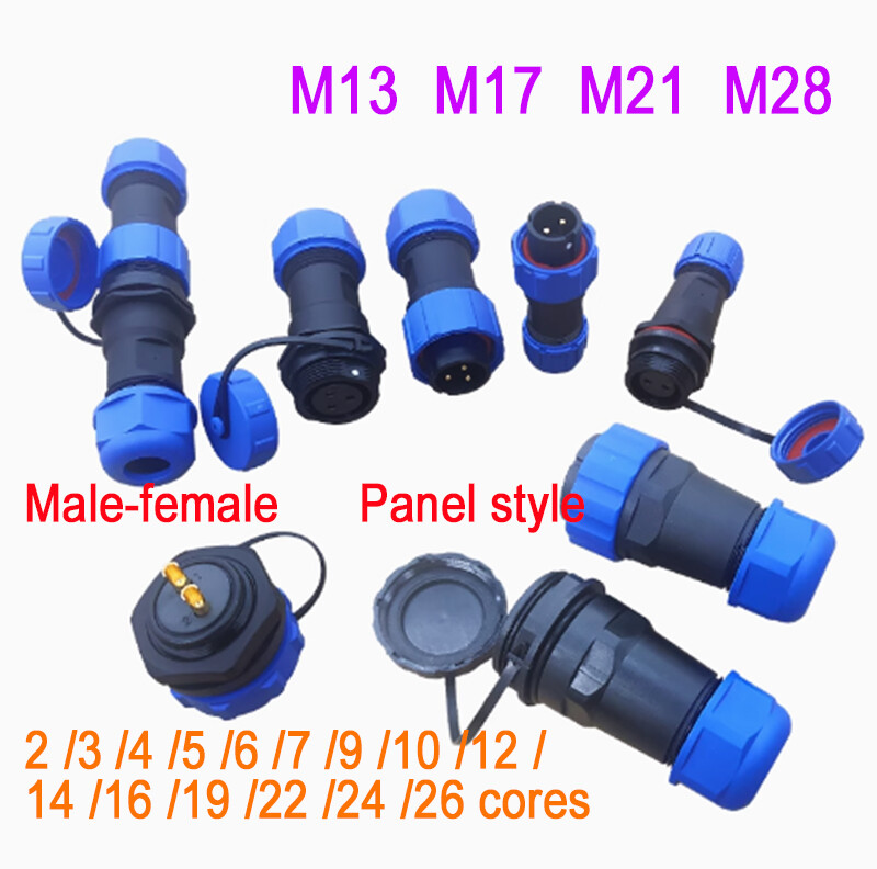 IP68 Waterproof 2/3/4/5/6/7/9/10/12-26 Pin Plug Socket Inline Connector Aviation