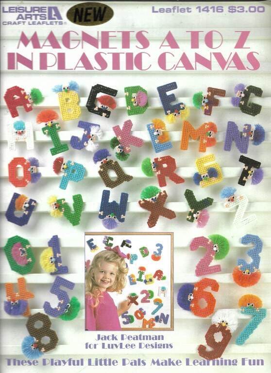 OOP!!! MAGNETS A TO Z IN PLASTIC CANVAS