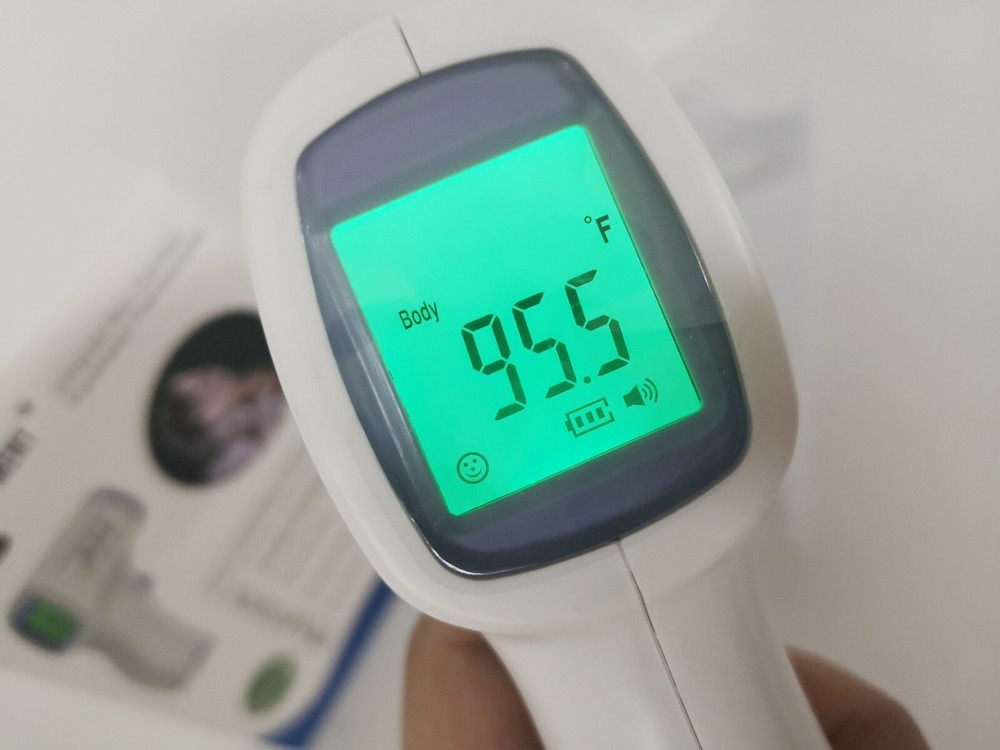 Digital LCD Infrared Thermometer Non-contact Forehead Temperature, 5-pack