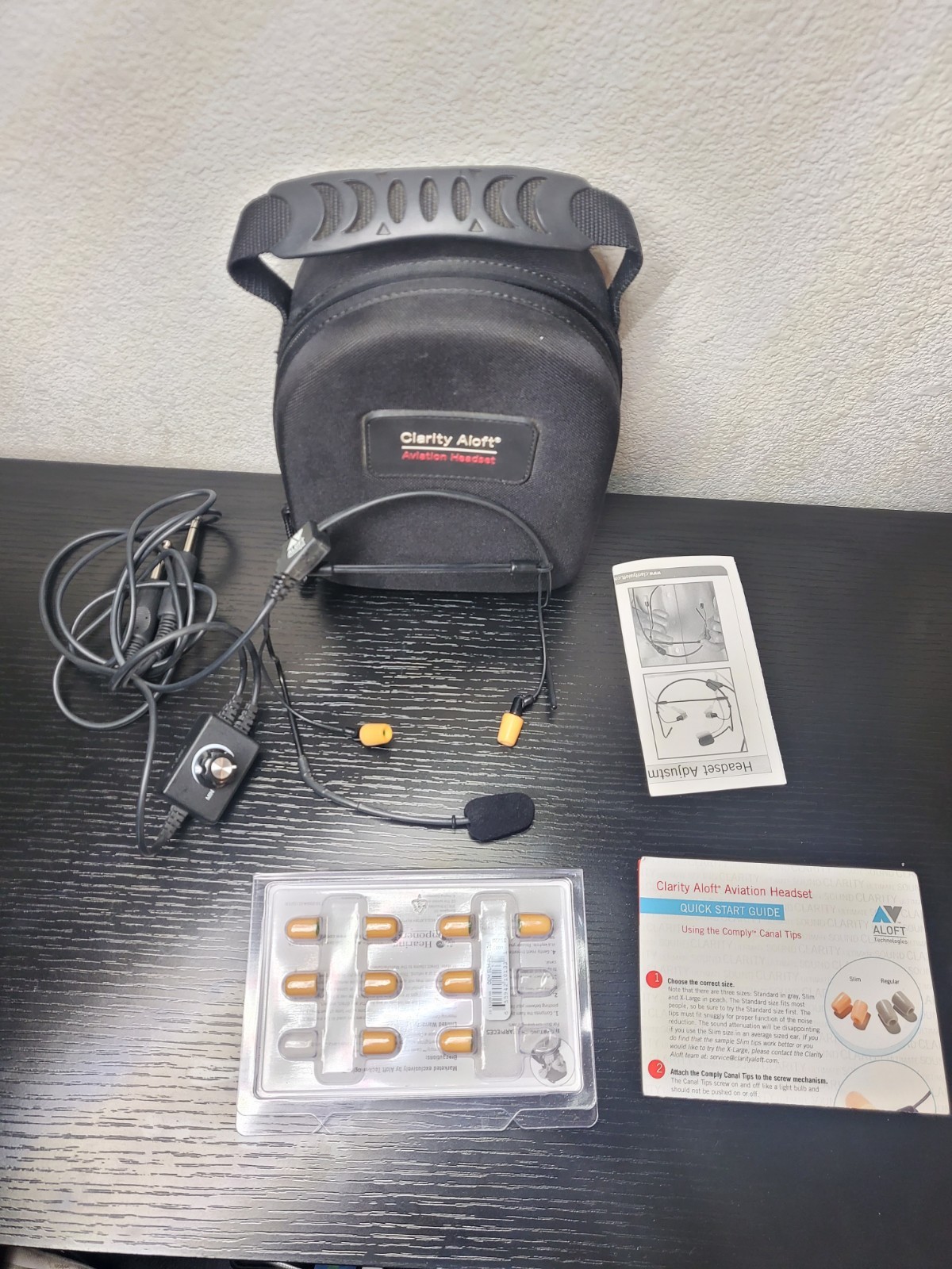 Clarity Aloft Aviation Headset/mic