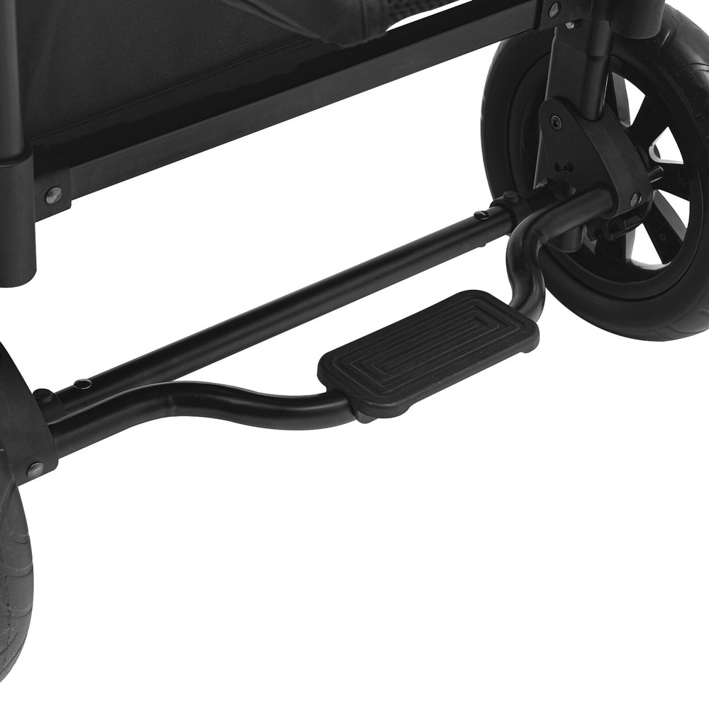 2-Seat Stroller Wagon Kids Wagon With 5-Point Harnesses & Sunshade Stroller