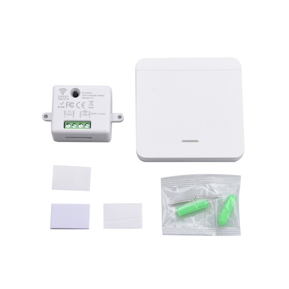 Wireless Light Switch Wall Panel Remote Control Lamp Receiver Tools 433MHz