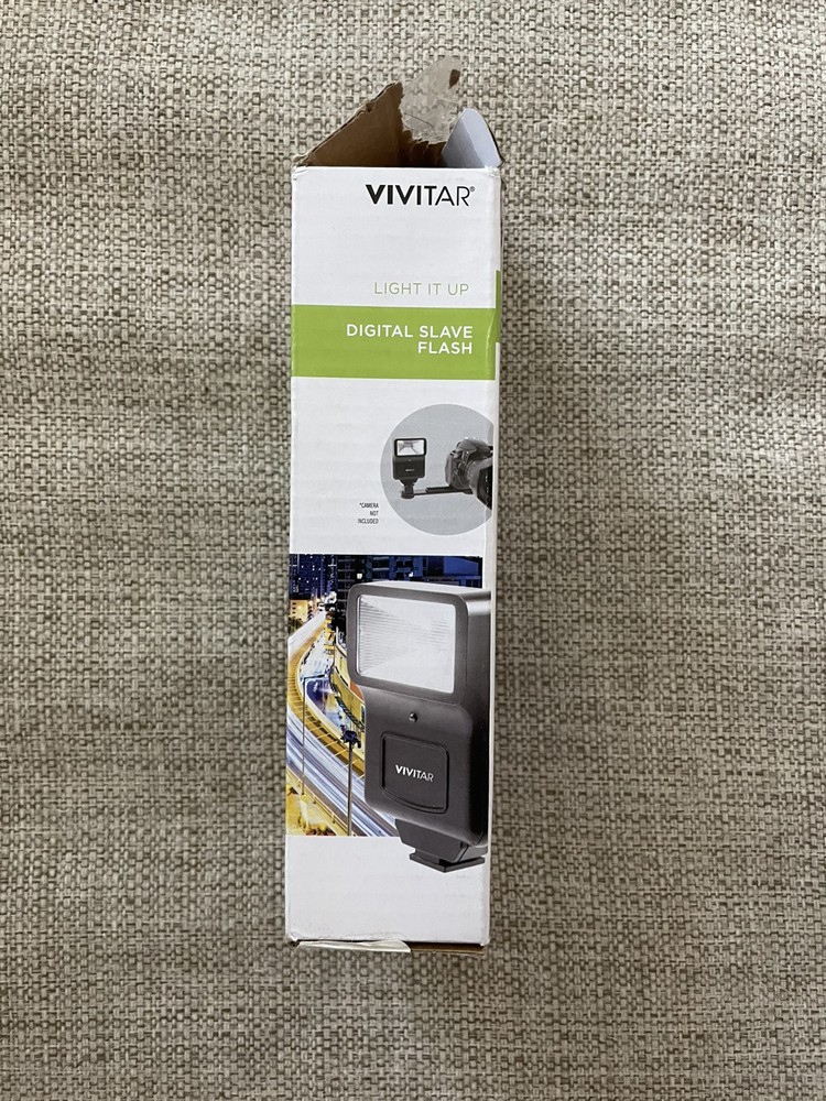 Vivitar Light it Up Digital Slave Flash With Camera Hot Shoe Bracket 3 Modes