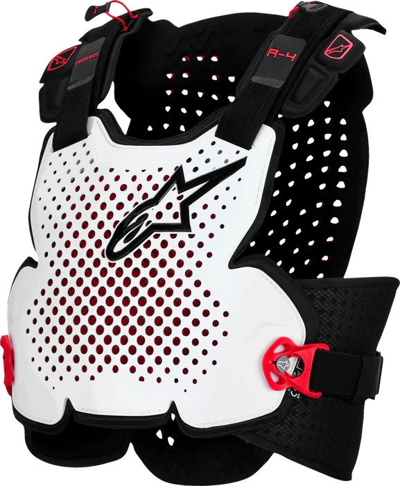 Alpinestars A-4 Plasma Chest Protector Black Red White Medium/Large