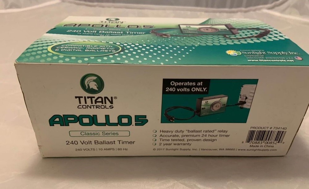 titan controls apollo 5 240 volt ballast timer
