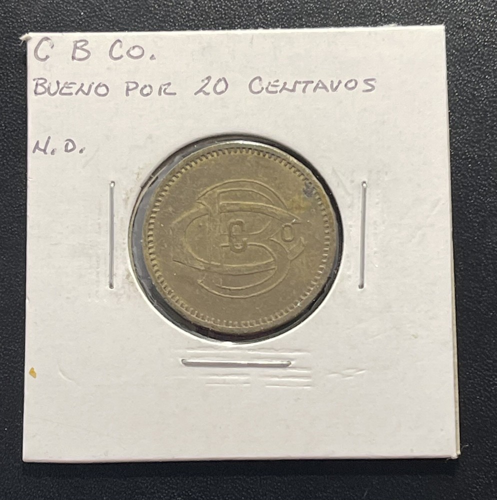 Latin American Brass Token: C.B. Co.