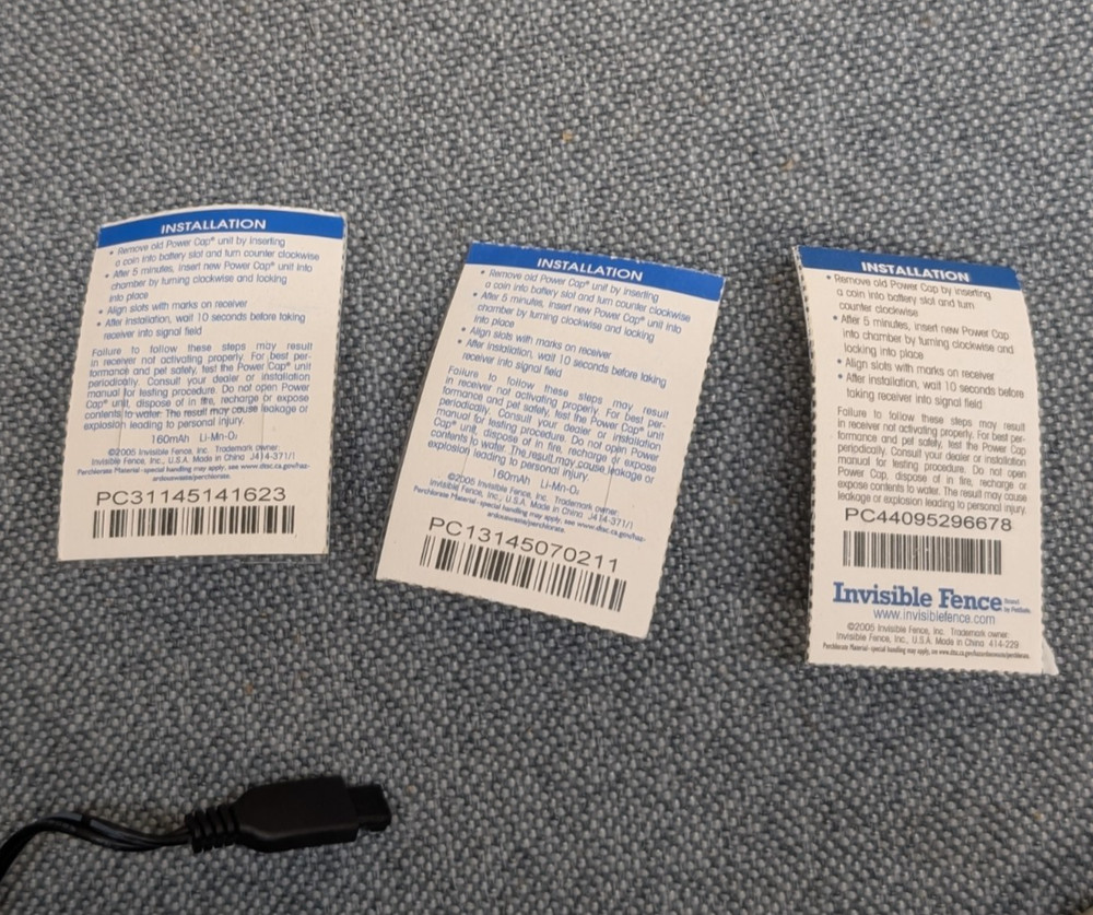 Invisible Fence Indoor Shields Plus Transmitter w/ Adapter + 3 Power Caps