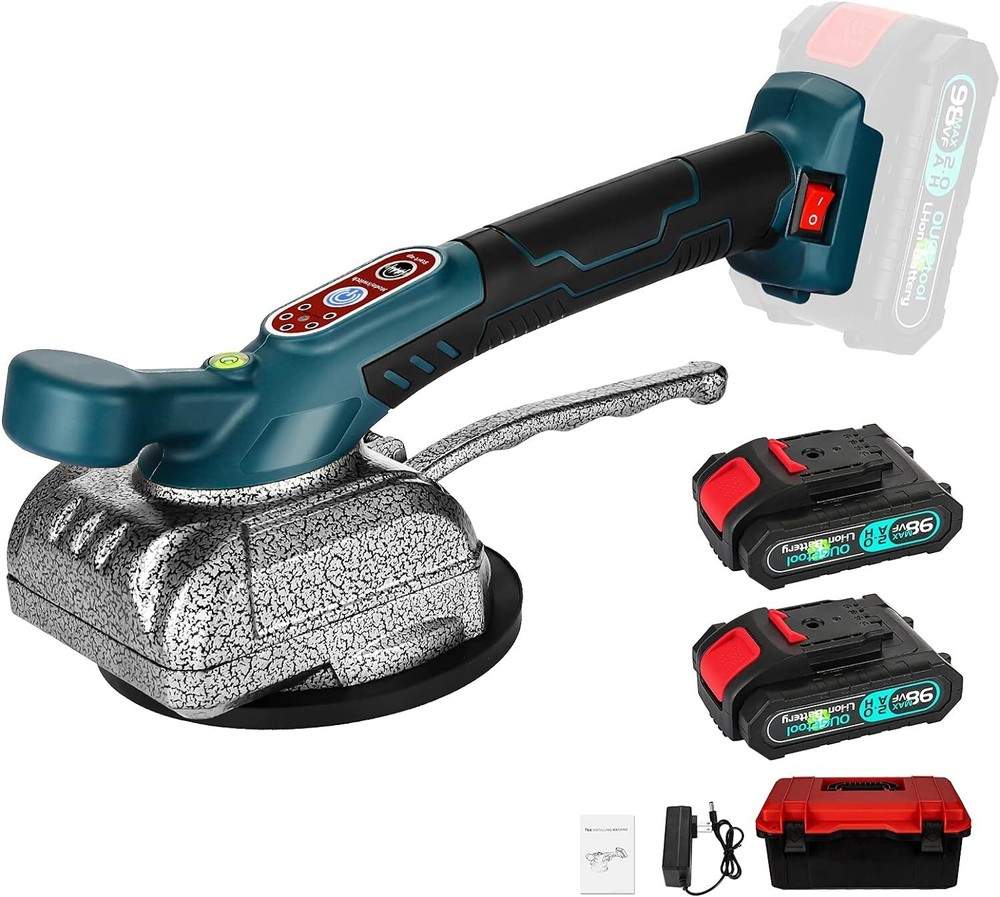 Tile Vibrator Leveling Machine 5 speed Adjustable Suction Cup Tile Tiler Hand...