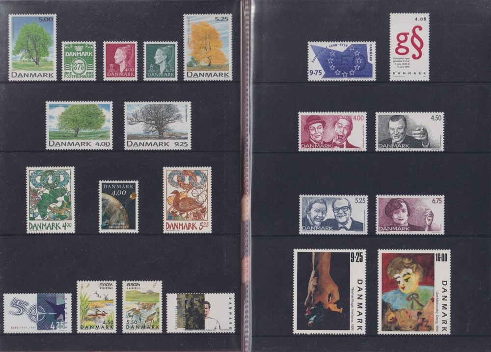 Denmark 1999 Year set MNH** in folder