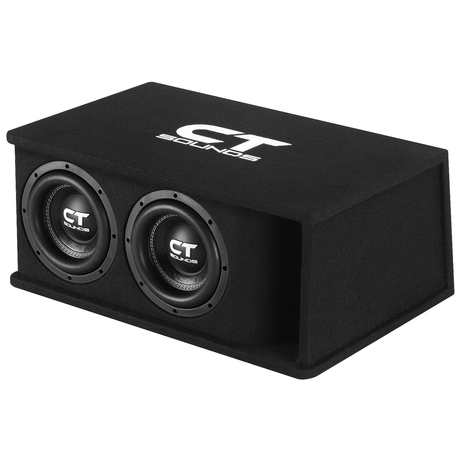 CT Sounds Dual 8” 1600W Loaded Tropo Series Subwoofer Box - TROPO-2X8D4
