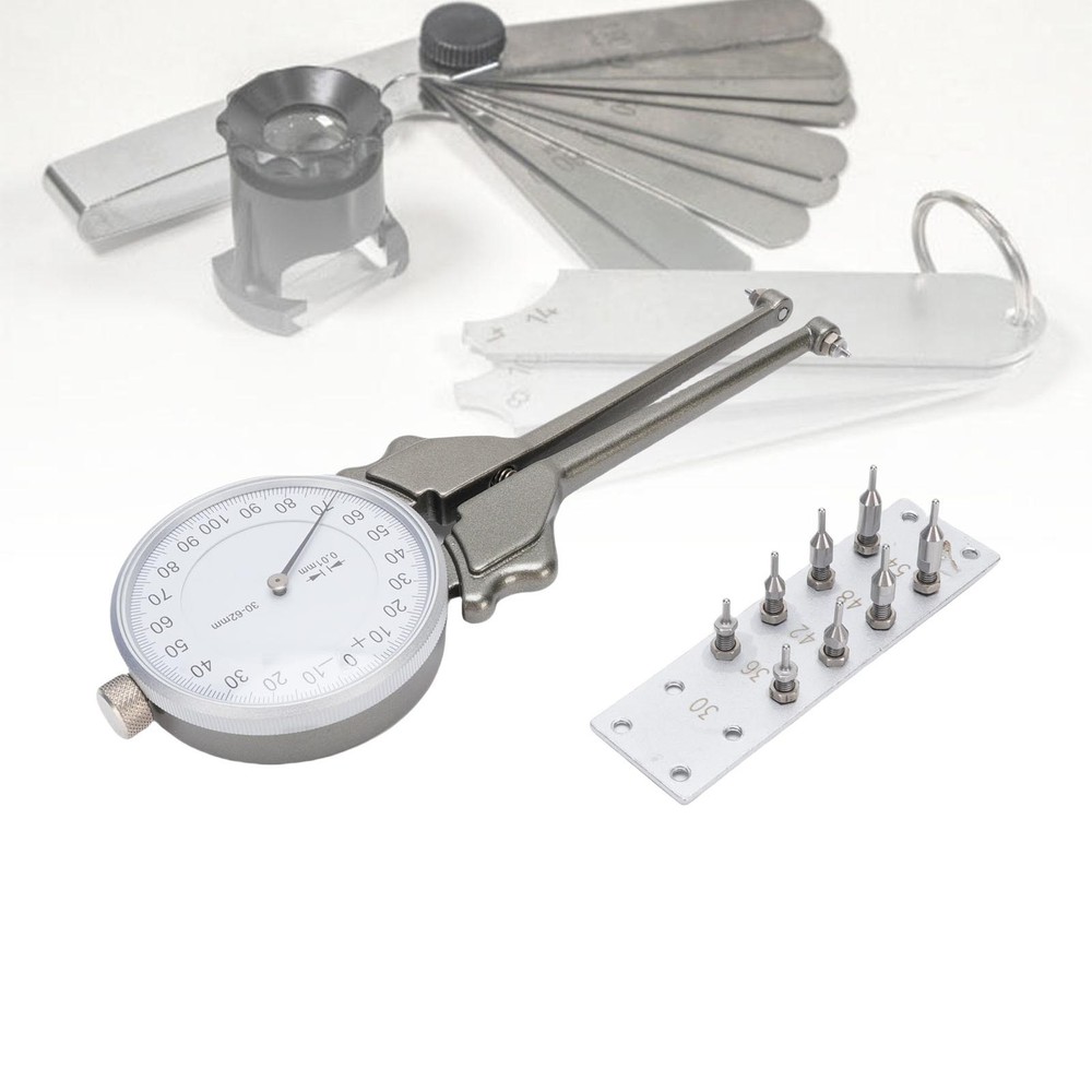 Internal Dial Caliper 30 62mm Replaceable Inside Gage Set With 8 Replacement