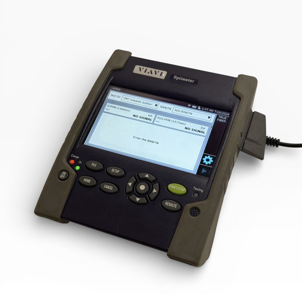 VIAVI Optimeter Fiber Optic Test Set EOFT-PONATT With Charger